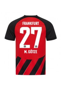 Eintracht Frankfurt Mario Gotze #27 Jalkapallovaatteet Kotipaita 2023-24 Lyhythihainen